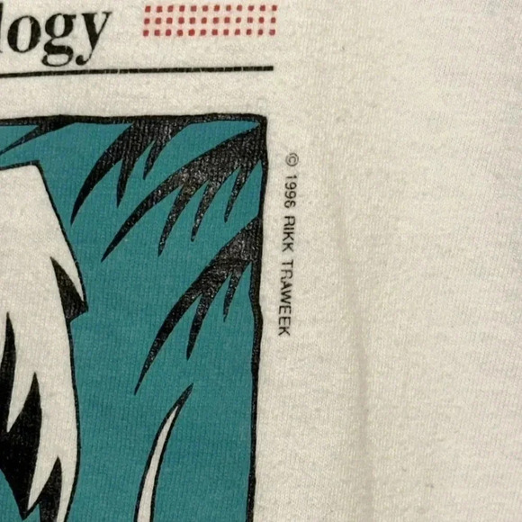 VTG unisex hanes beefy t white tshirt the california ledger XL Year Bankers 1996 - Picture 3 of 5